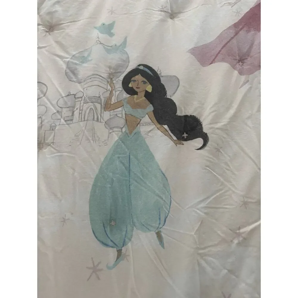 Pottery Barn Kids Twin Duvet Disney Princess Mary Blair Organic Cotton